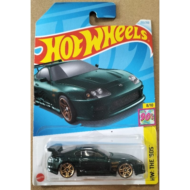 Card worn around to play Hot wheels basic 2025 Q case Toyota Supra