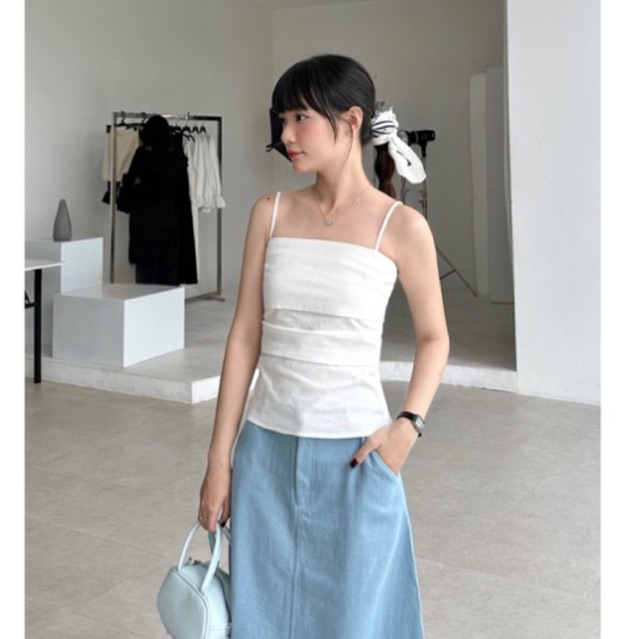 Basic linen tank top | SOMS | Lithe Top | Shopee Philippines
