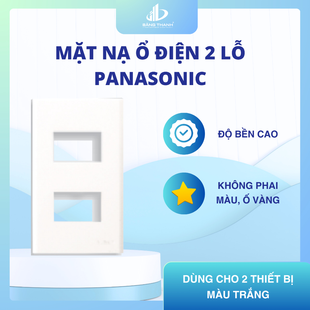 Panasonic Wide WEV68020SW 2-hole Electrical Socket Mask for 2 Devices ...
