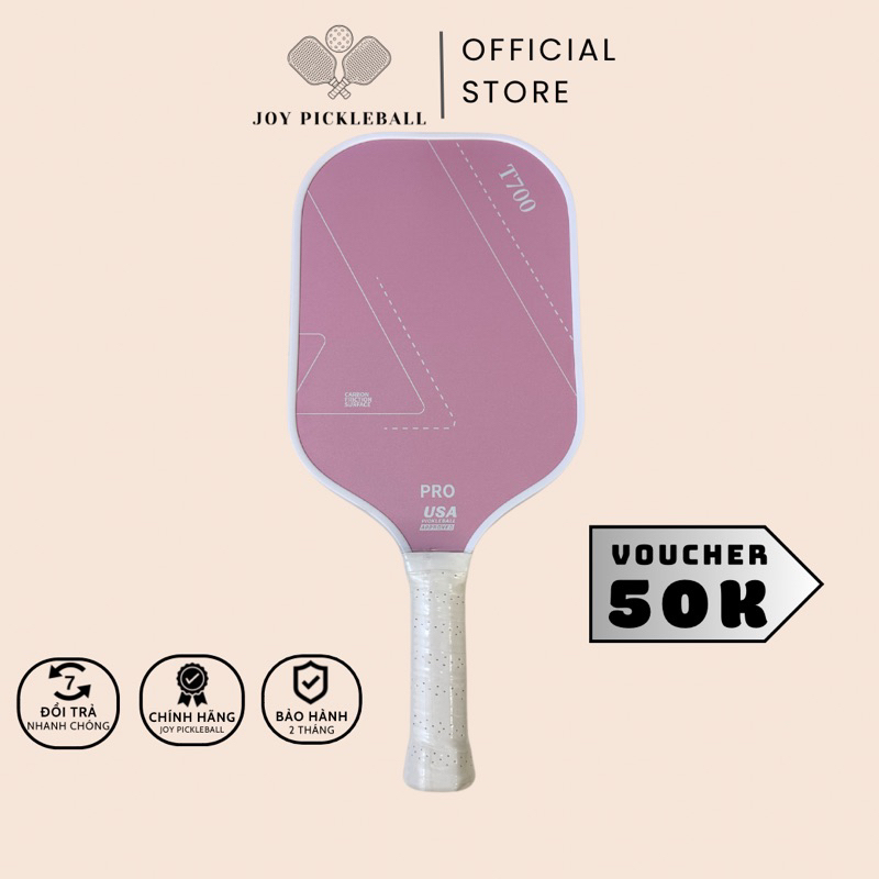Original - Pickleball racket T700 PRO Pink, Carbon fiber material, type ...
