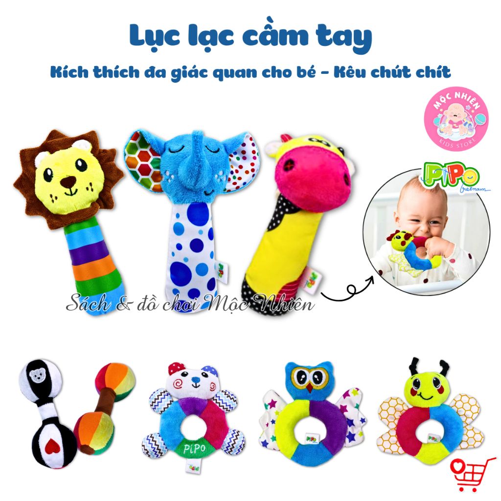 Handheld Cloth Rattles with Squeeze - Toys for Babies - Pipovietnam ...