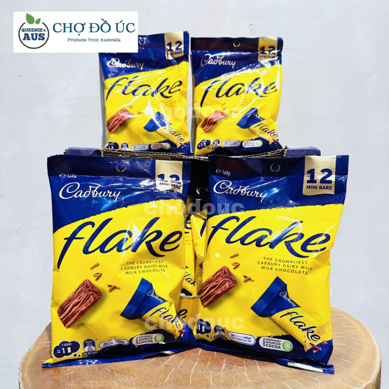 Cadbury Flake milk Chocolate bars - bag of 12 mini bars - imported from ...