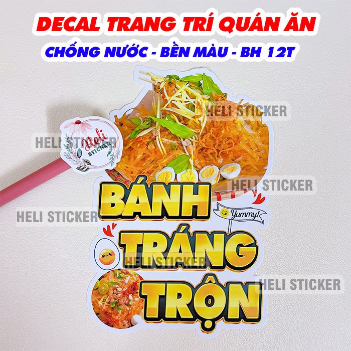 MIXED RICE CAKE Decal for Restaurant, Milk Tea, Coffee Shop Decoration ...