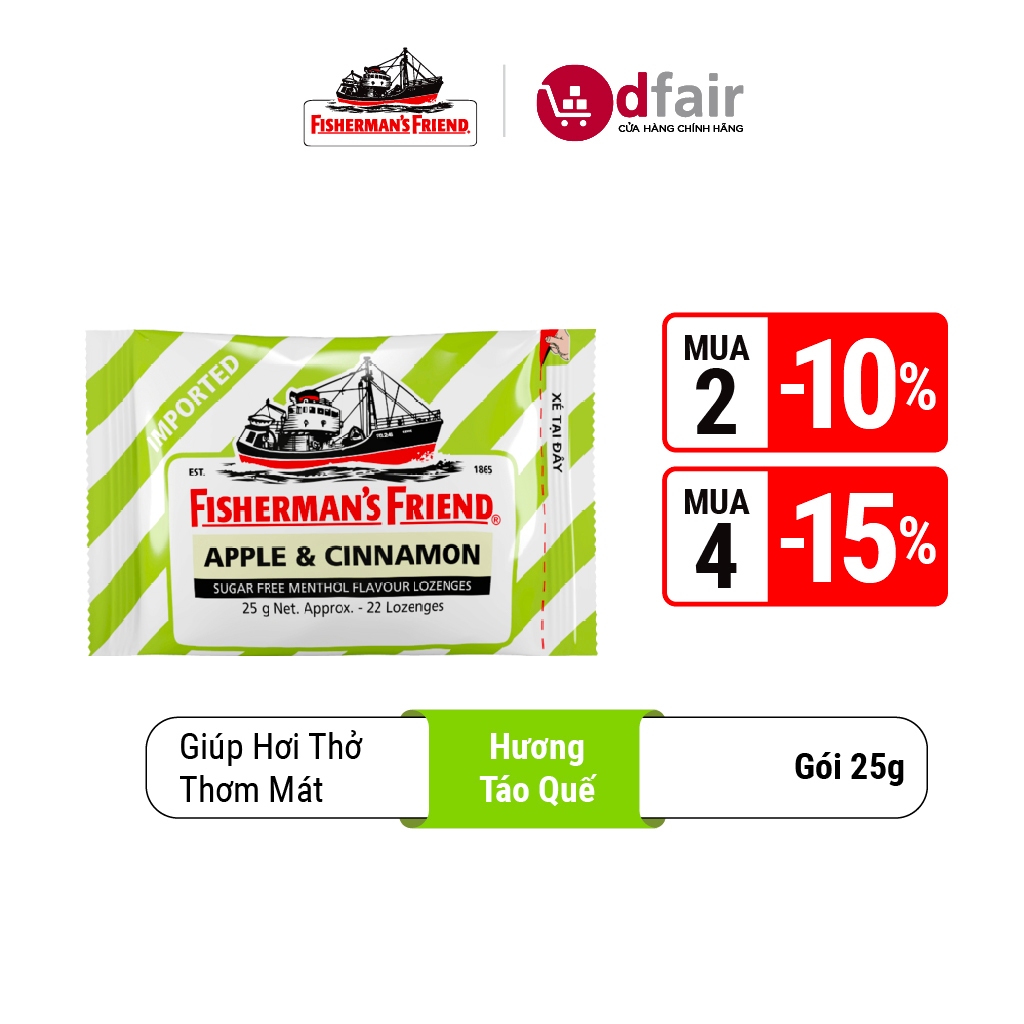 Fisherman's Friends Spicy Ship Candy Apple Cinnamon Flavor 25g | Shopee ...
