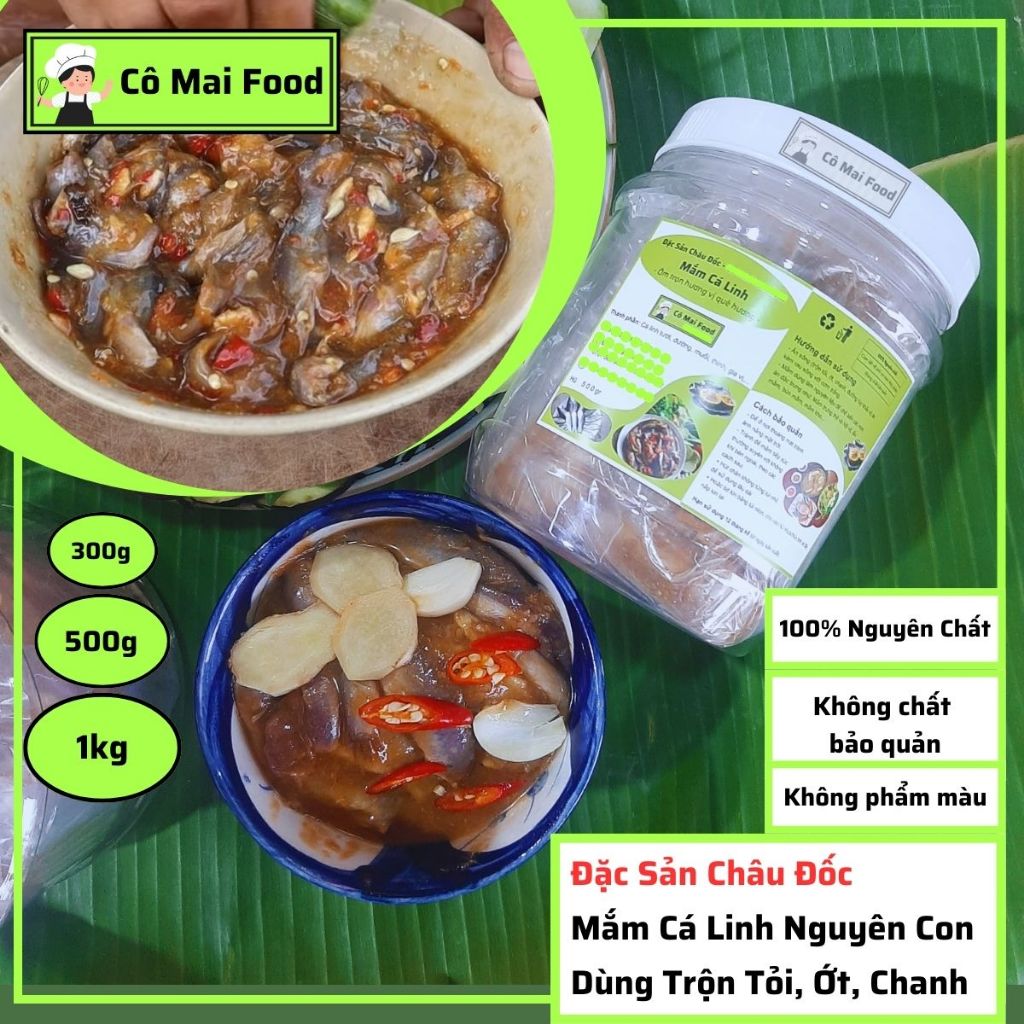 Linh Fish Sauce / Sac Fish / Whole Fish | Eating Raw Mixed with Garlic ...