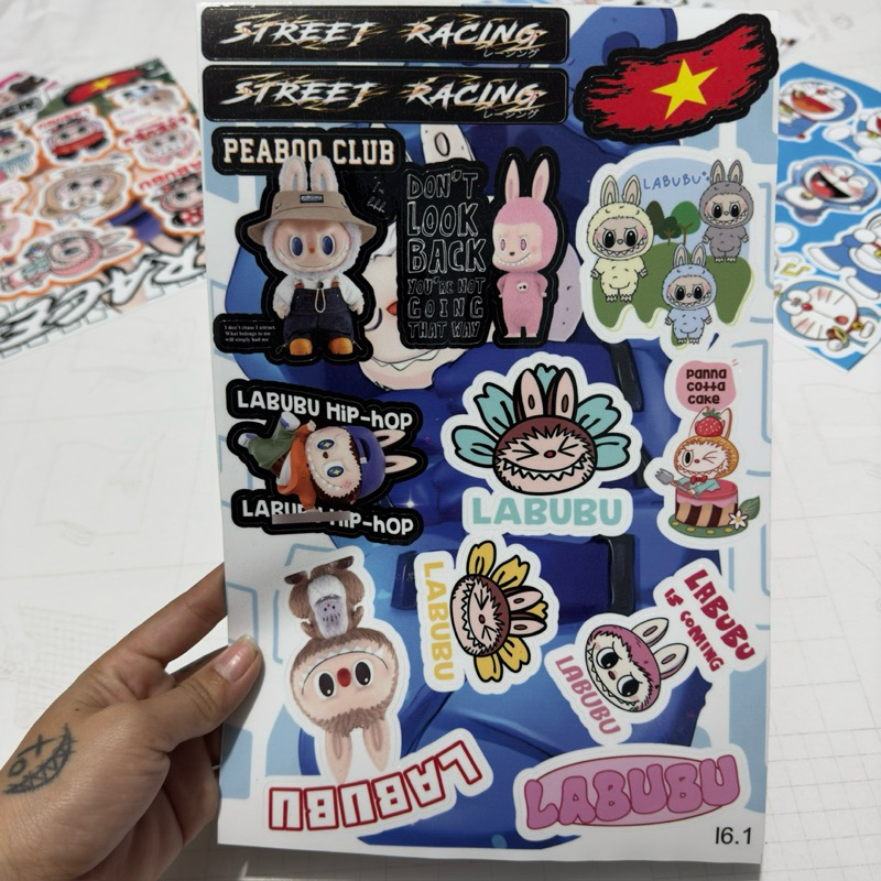 Sticker Sticker Labubu Decal Sticker Universal Sticker Motorcycle ...
