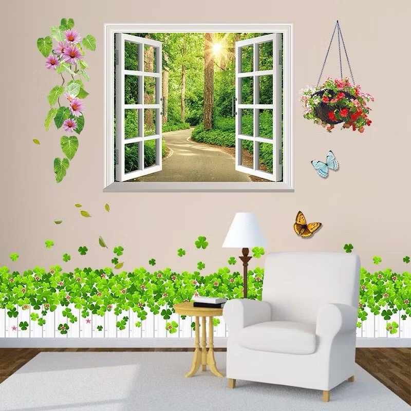 Window and clover wall Decal | Shopee Philippines