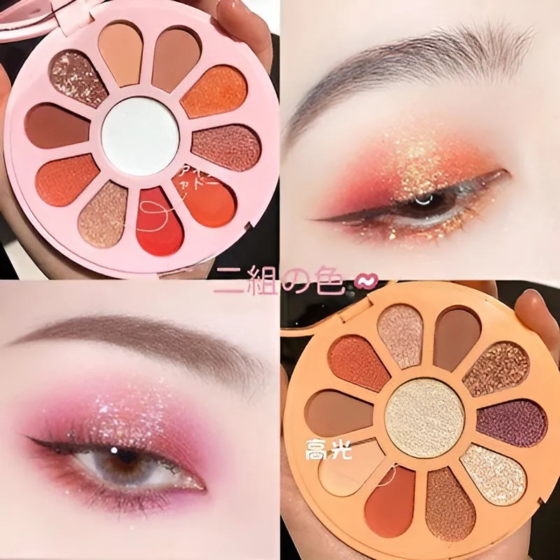 11-pan mini eyeshadow, highlighter eyeshadow palette, long-lasting ...