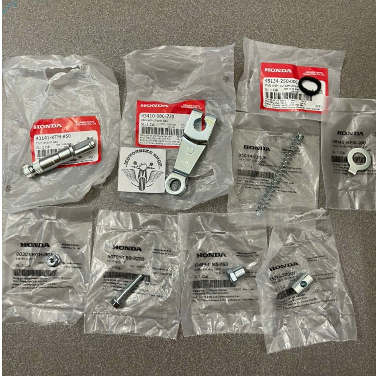 Rear brake lever set for sale (retail vehicle) small wave zx 100