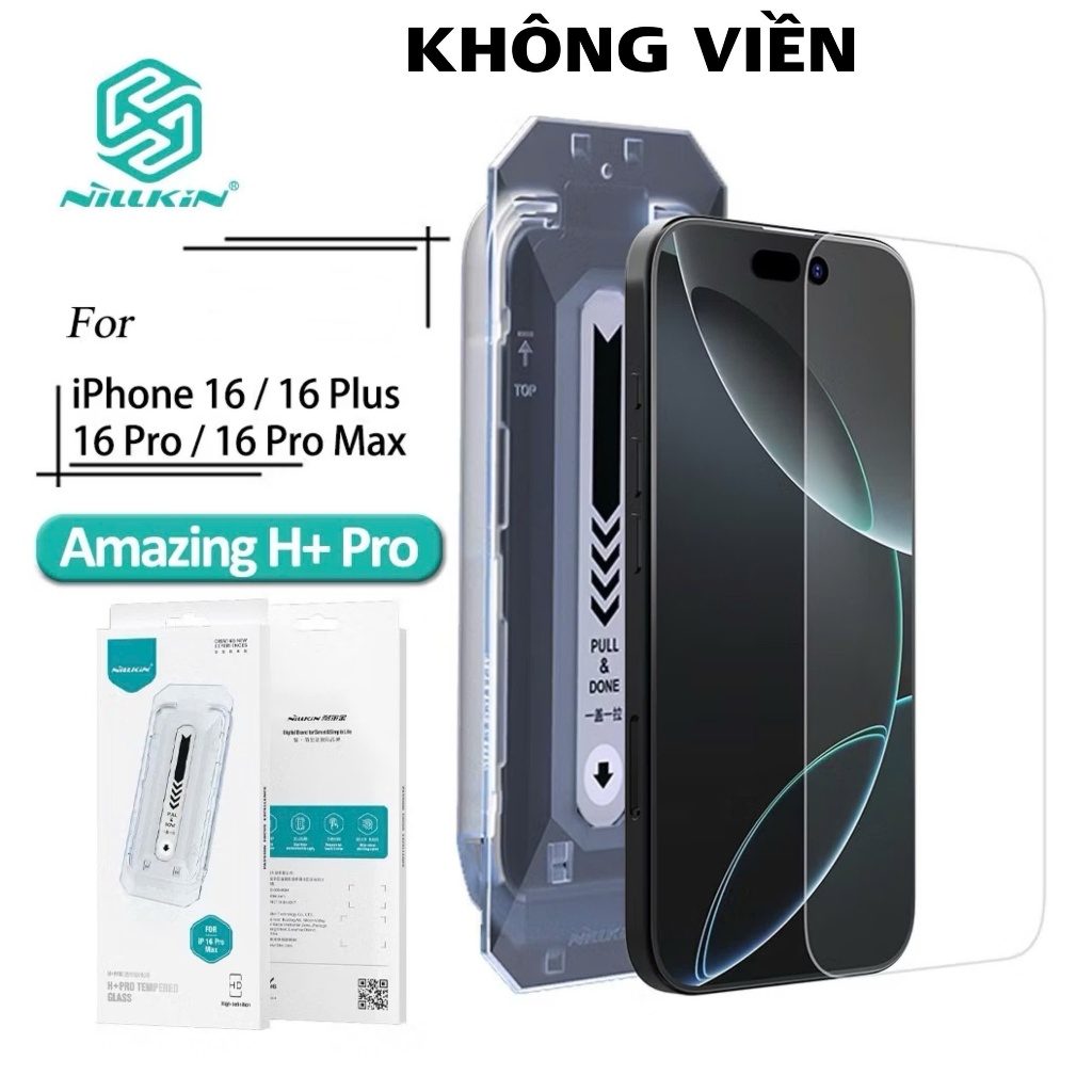 Nillkin H+Pro Ultra Thin 0.5mm Borderless Tempered Glass for iPhone 16 ...