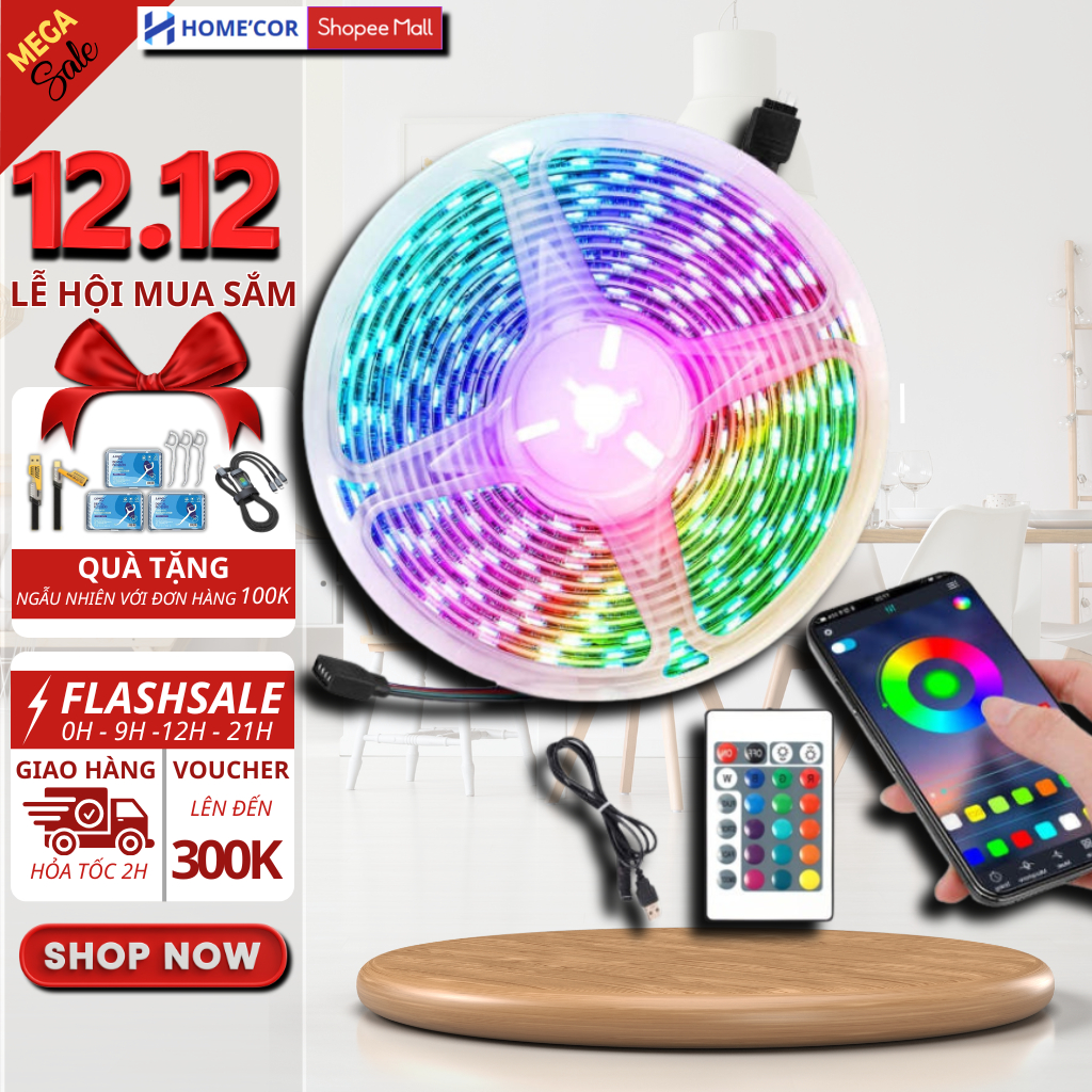 Argb led chasing light string with 16 million colors, direct sound ...