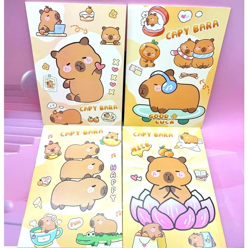 LABUBU - CAPYBARA A5 notebook 32 pages of lined paper | Shopee Philippines