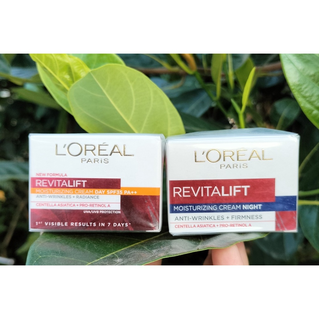 Anti-aging wrinkle reduction cream L'oreal Paris Revitalift day and ...