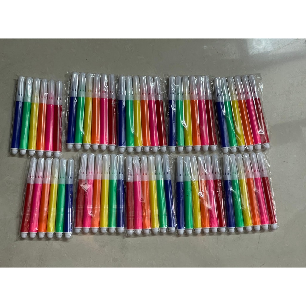 Mini markers, mini colored markers, 5-color mini coloring markers, 6 ...