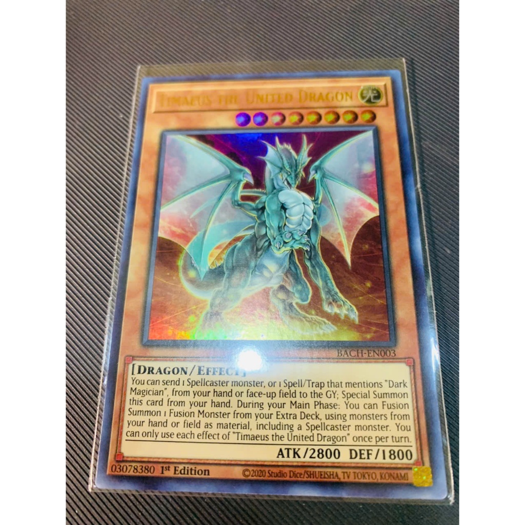 Yugioh Card: Timaeus the United Dragon - BACH-EN003 - Ultra Rare ...