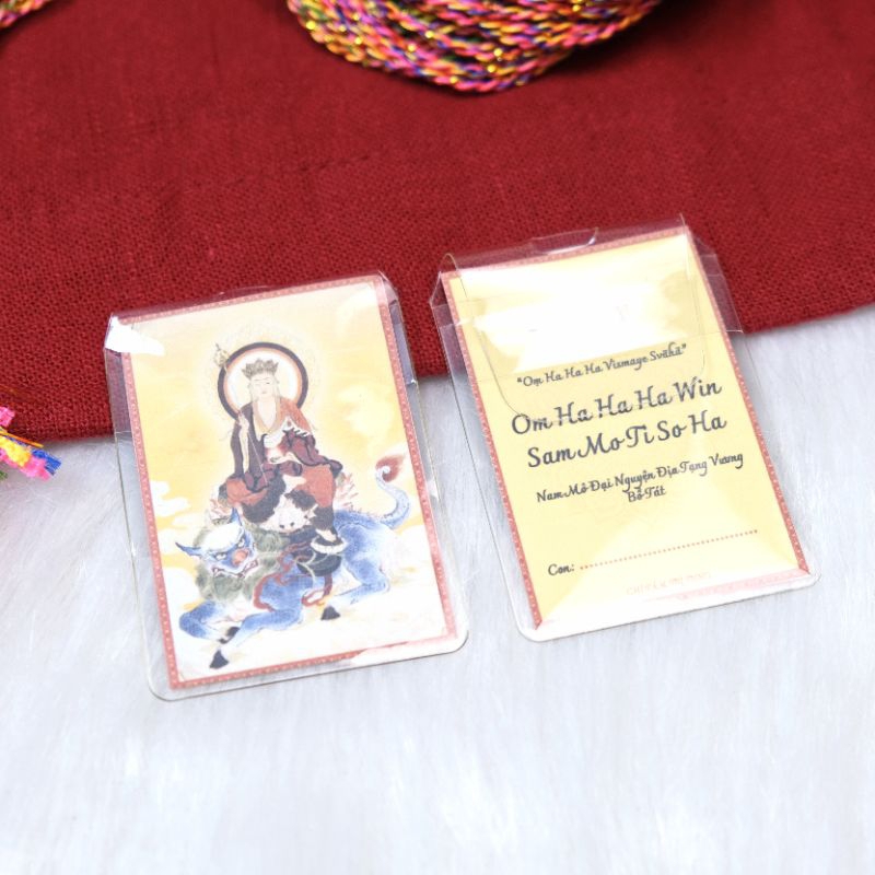 TRI Medicine Master mantra card, Ksitigarbha mantra card, Manjushri ...