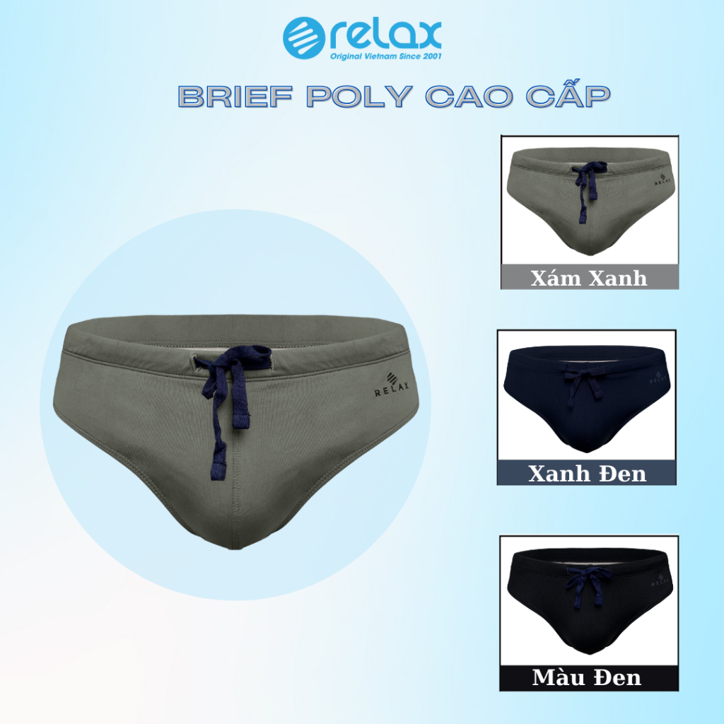 RELAX RLSW004 Premium Men's Triangle Swimming Trunks – Cool Elastic ...