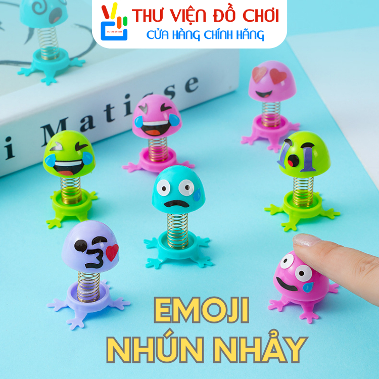 XO Combo of 10 cute spring-loaded animal toys - Jumping Emoji Toys ...