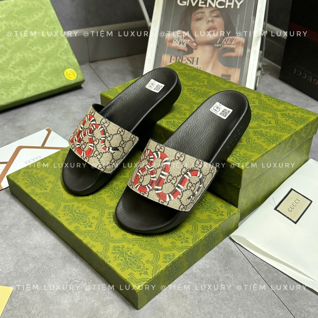 GG  Rubber Sole Logo Sandals Brown Caro main image 0