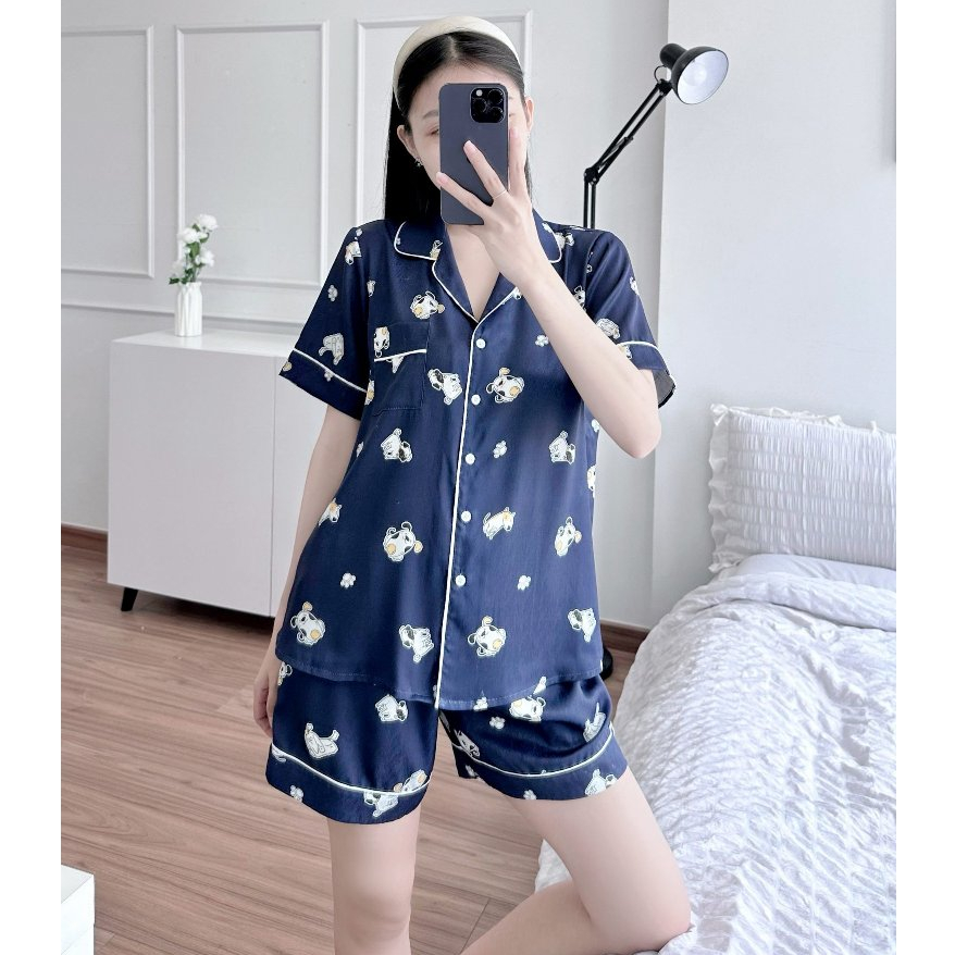 Chum Store's pajamas, high quality scratched silk, smooth and cool ...