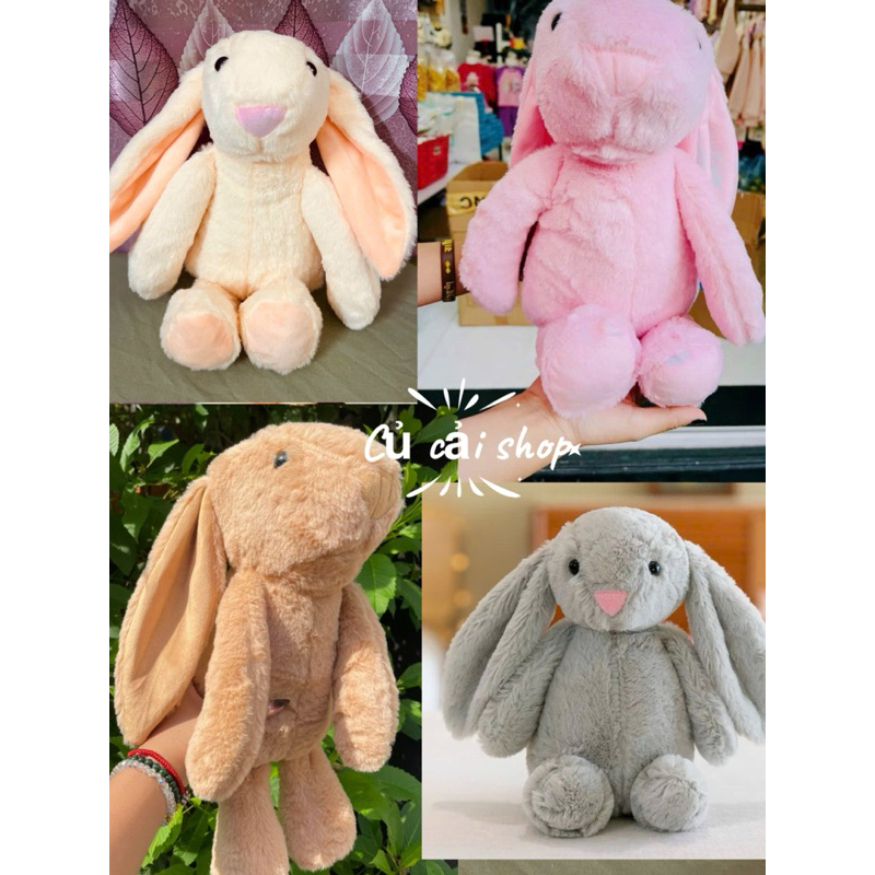 Funny and adorable Jellycat rabbit teddy bear size 41cm hkm comfort ...