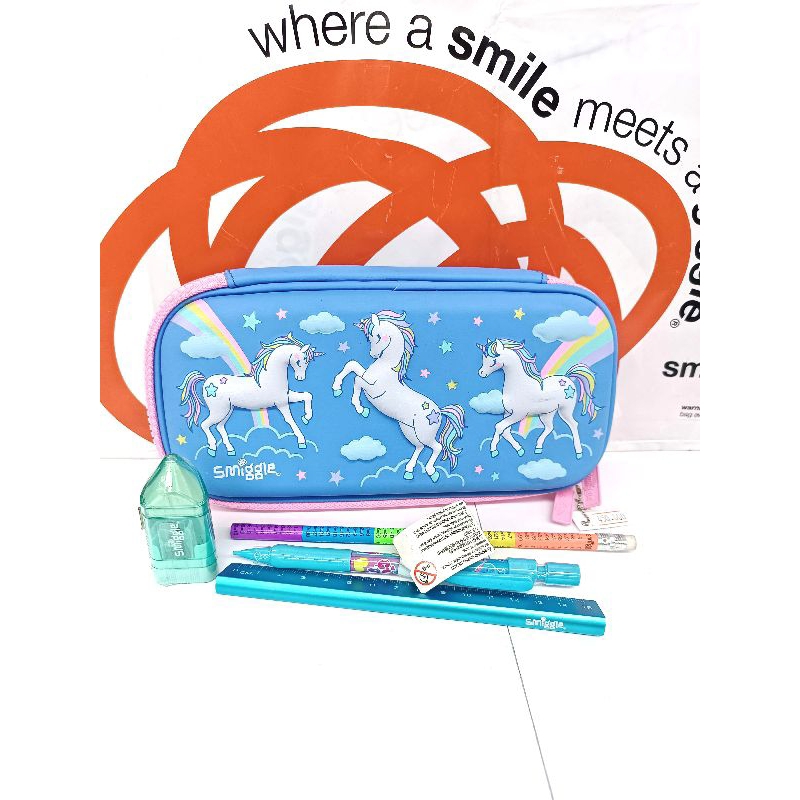 Smiggle Blue pen box Set | Shopee Philippines