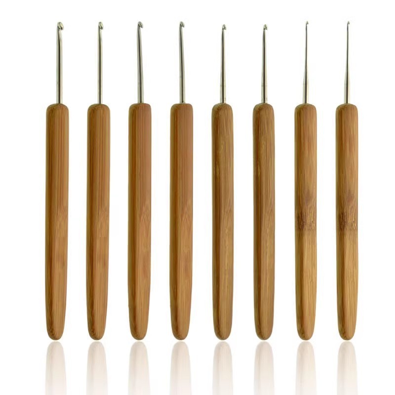 Wooden handle crochet needles of all sizes 0.5/0.75MM for basic ...