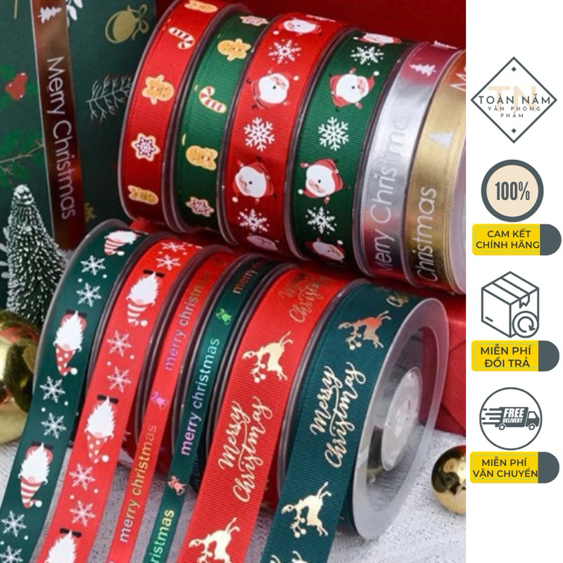 Christmas Bow Tie Ribbon Christmas Decor Gift Wrapping 3m (1 roll ...