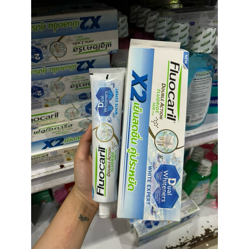 Thailand domestic Dual whiteners Fluocaril toothpaste | Shopee Philippines