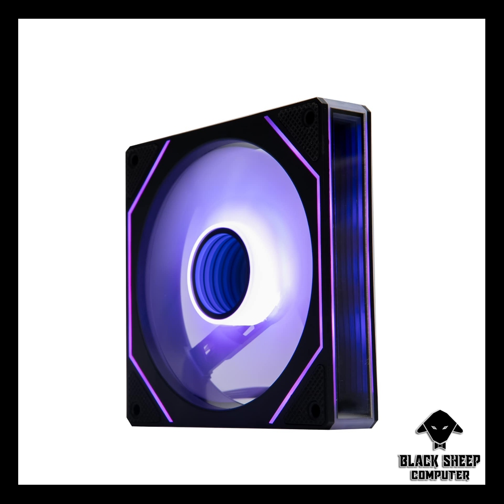 Leopard S1 BLACK ROTARY LED Fan With 4 Screws (Direct power connection ...