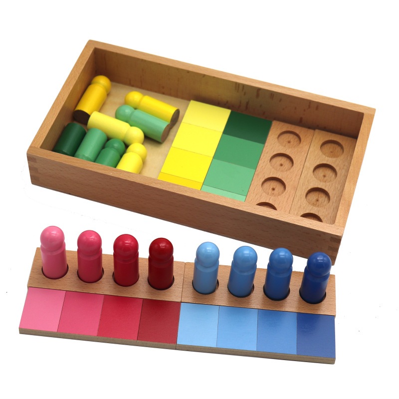 Distinguishing table of similar colors - montessori teaching materials ...