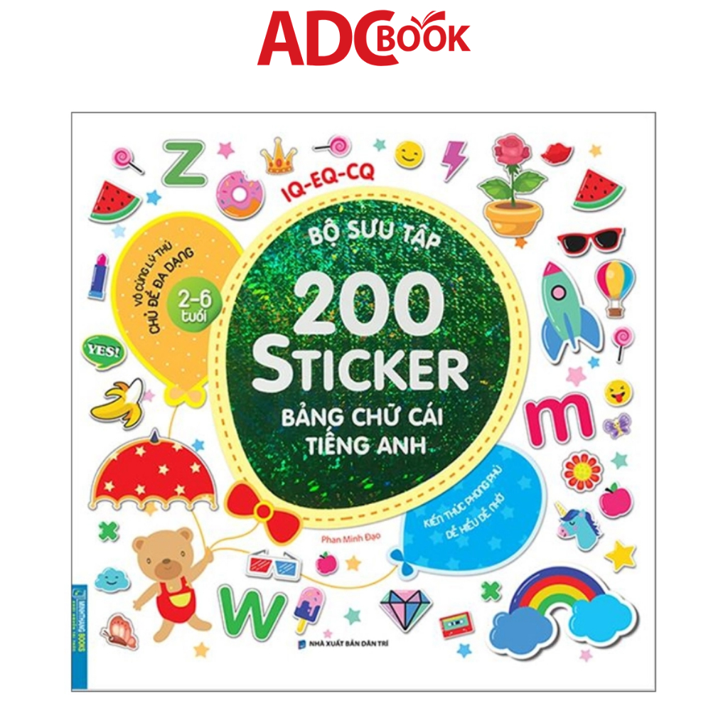 Collection of 200 IQ EQ CQ Stickers - English Alphabet for Children ...