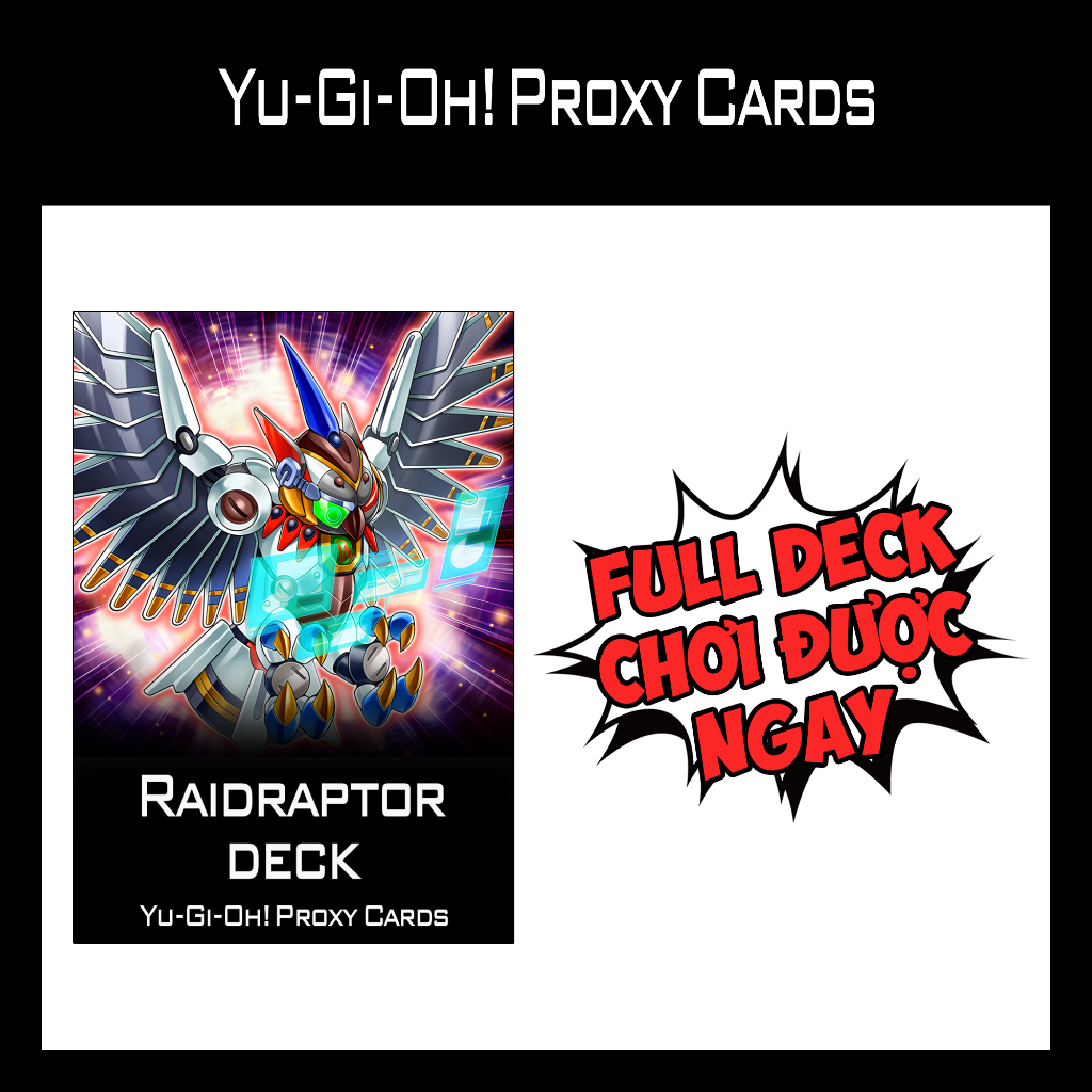 YUGIOH Cards - Raidraptor Deck - 1 SIDE PRINTED (60 Cards) board games card  games | Shopee Philippines