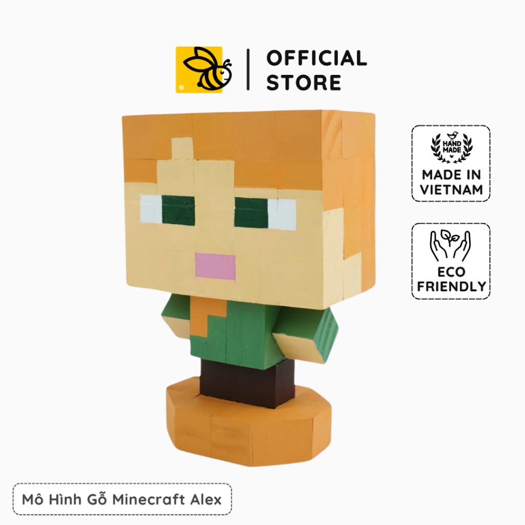 Minecraft Alex Wooden Model (size s) | Shopee Philippines