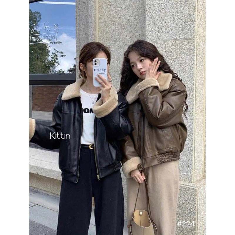 [Discharge] D1 pressed leatherJacket is so cool, the jacket is soft and ...