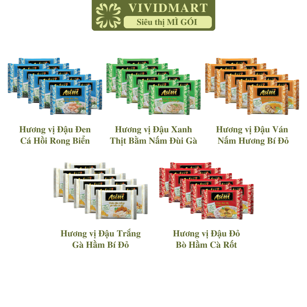 [SET10PACK]-ASIAFOODS- Asim porridge (with real vegetable and meat ...