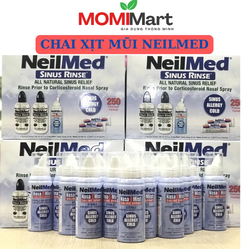 NEILMED NASA MIST SALINE SPRAY BABY NOSE SPRAY 75ML FROM 1 YEAR OLD ...
