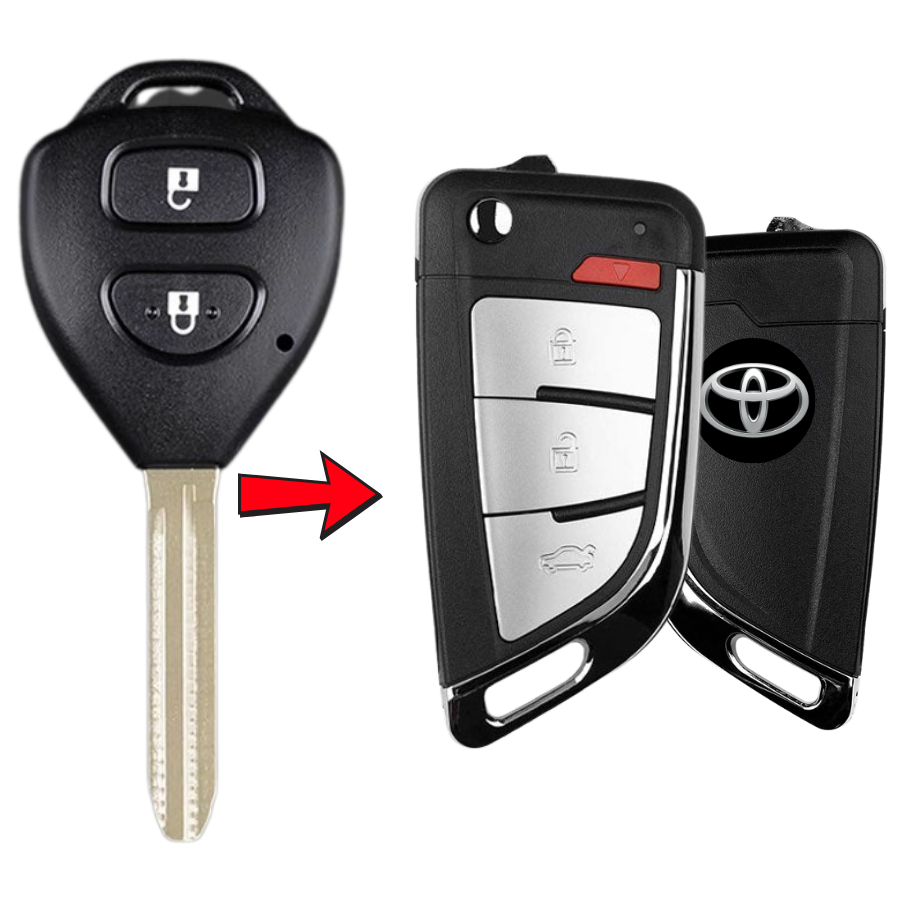 Vios Folding Key Latest Model 2 buttons for vios 2006-2025 model V16 ...