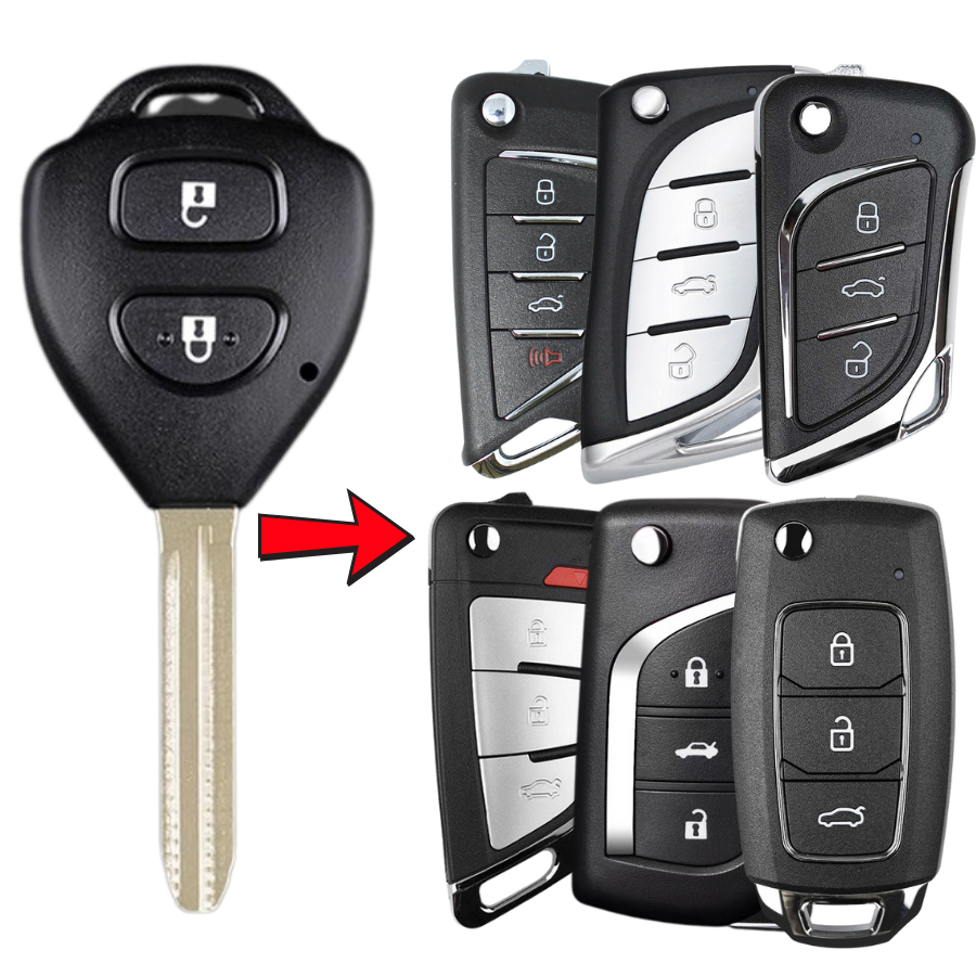 Folding key for Toyota Vios 2006 - 2025 From New Full function | Shopee ...