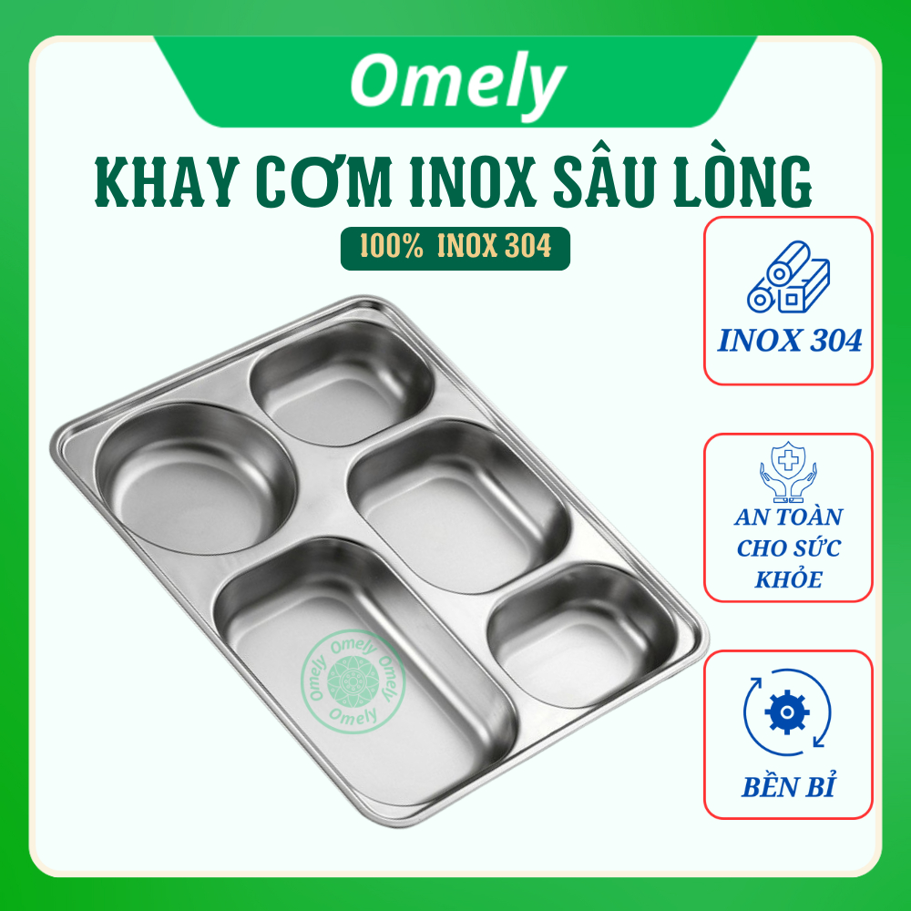 Premium Divided 304 Stainless Steel Rice Tray - Perfect Choice for ...