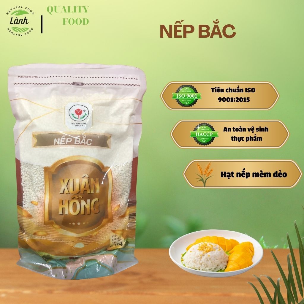 Combo of 2 packs of Bac sticky rice cooked with Xuan Hong sticky rice ...