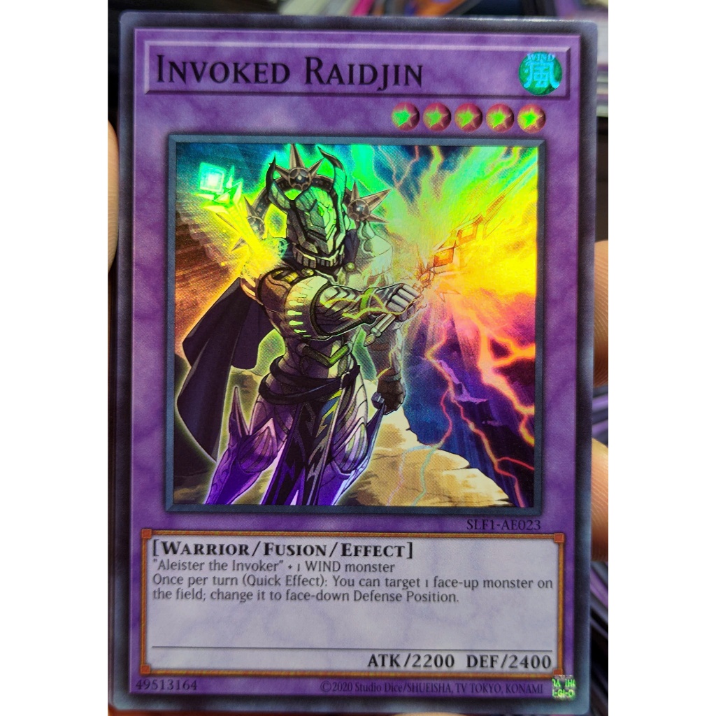 [KW2 Yugioh] [EN-AE] Card SLF1-AE023 Invoked Raidjin | Shopee Philippines