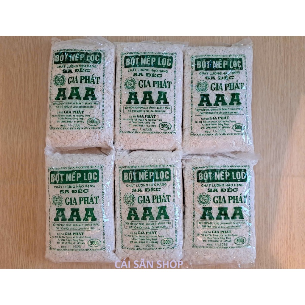 03 kg (500g x 6 packs) of gia Phat premium AAA Sa Dec filtered sticky ...