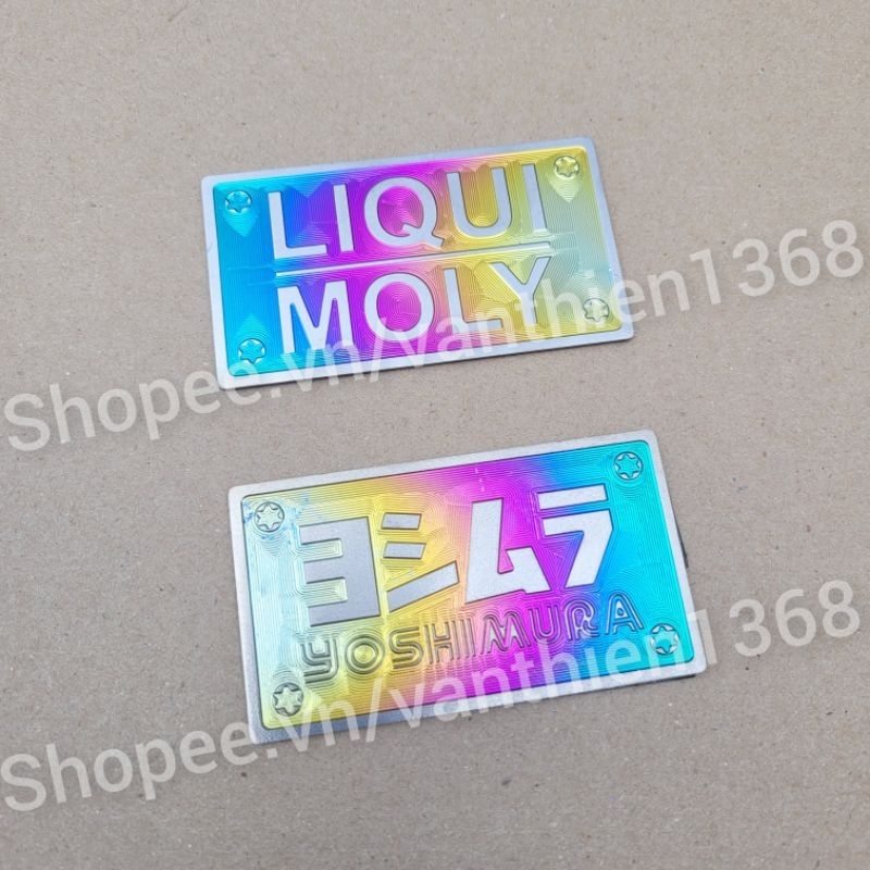 LIQUI YOSHIMURA Titanium Sticker for AB VARIO Car Water Tank Cover ...