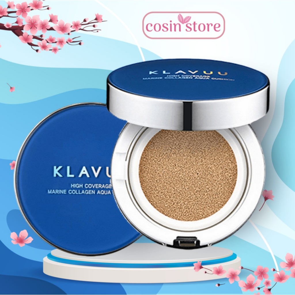 Klavuu Blue Pearlsation High Coverage Marine Collagen Aqua Cushion 12g ...