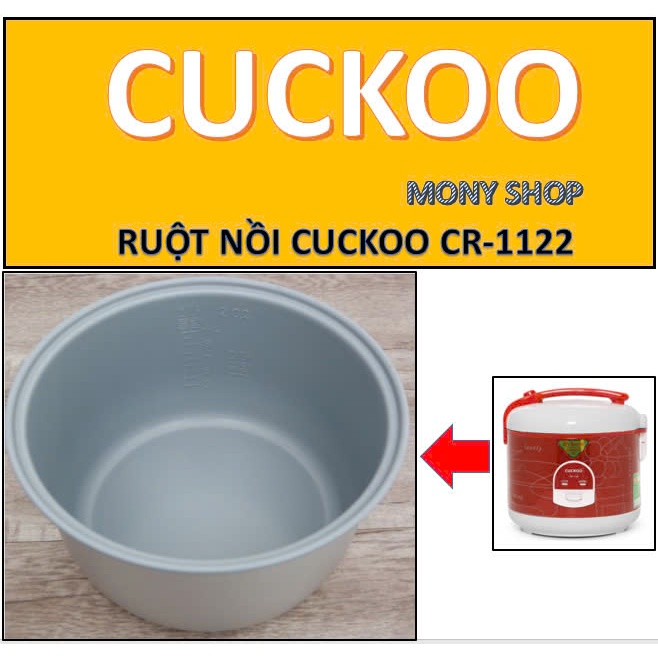 Genuine Cuckoo CR-1122, CR-1122R rice cooker inner 2 LITER | Shopee ...