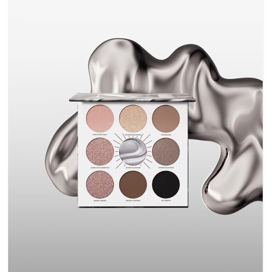 Morphe Rich 9-pan Eyeshadow Palette & Foiled Going Platinum | Shopee ...