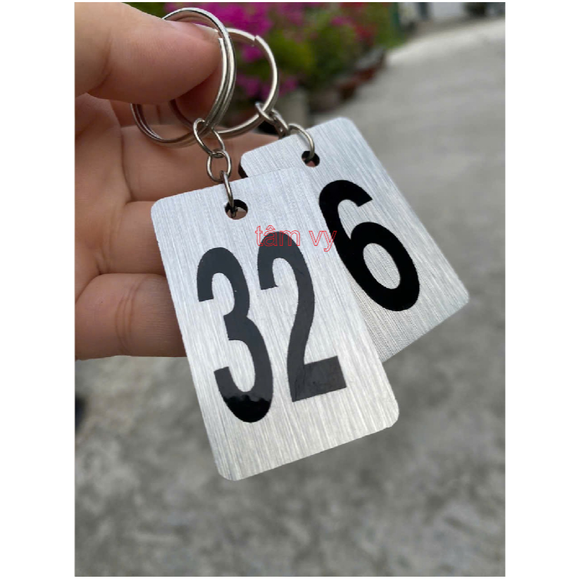 10 keychains, room number cards, car cards, silver scratched color ...