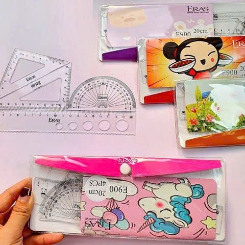 Eras eke ruler set / Eras E901 20cm 4-piece eke set | Shopee Philippines