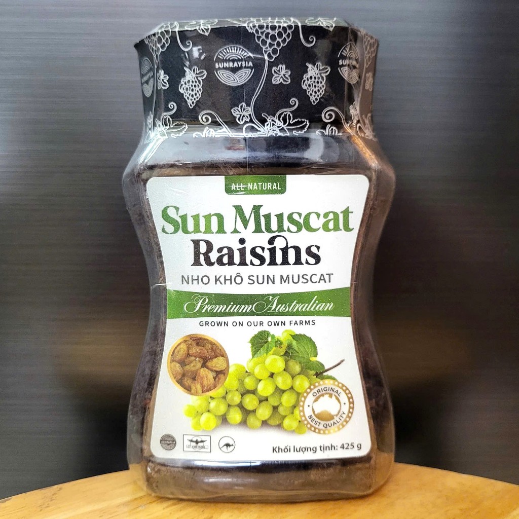 Sun MUSCAT Box 425g - GREEN Raisins / AUSTRALIA / SUNRAYSIA Raisins ...